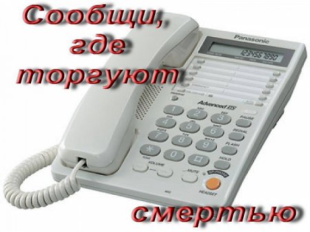 Сообщи, где торгуют смертью